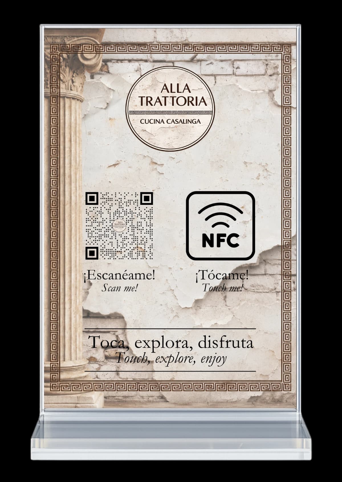 Stand NFC Alla Trattoria - cara principal